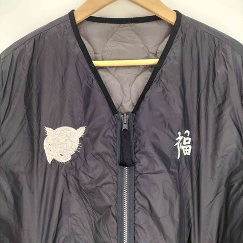 タイオン TAION 23AW 別注 Japan Special Reversible Vetjan Down Jacket ジャパンスペシャル リバーシブル ベトジャン ダウンジャケット クレイジーパターン パッカブル メンズ JPN:L